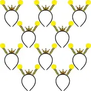 Trounistro 10 Pack Bee Headband Bee Hair Hoop Bee Tentacle Headbands Honey Bee Costume Accessories for Cosplay Birthday Party Favors
