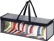 Hat Storage Bag Clear Rack Travel Case Holder Zipper Baseball Cap Organizer Gray