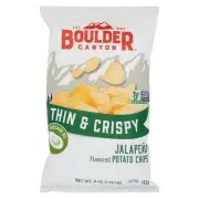 Thin And Crispy Jalapeno Potato Chips 6 Oz(Case Of 12)