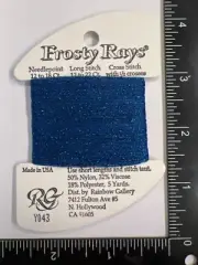 Rainbow Gallery Frosty Rays Y043 Blue Sparkly Thread Needlepoint & Cross Stitch