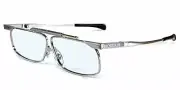 Kanda Japan SlimFold 001 Folding Blue Light Reading Glasses w/ Case Silver +1.25