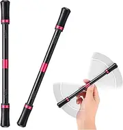 Outus 2 Pieces Spinning Pen Rolling Finger Rotating Pen Gaming Trick Pen Mod with Tutorial No Pen Refill Stress Releasing Brain Training Pens for Adults Office Supplies(Black and Red)
