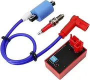Racing CDI Performance Racing Ignition Coil Spark Plug Cap Set for 50cc 125cc 150cc 200cc D8TC ATV Quad Dirt Pit Bike Motorcycle accessories
