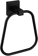 FCFZBTBNM Bathroom Towel Rack Black Hand Towel Ring Wall Sitting Heavy-Duty Bath Towel Rack Stainless Steel Towel Hanger Bathroom Towel Ring