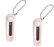 2Pcs Pink Folding Scissors Safe Portable Travel Scissors Foldable Telescopic Cut