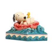 Jim Shore Peanuts Snoopy and Woodstock in Floatie 6005942