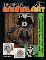 Macrame Animal Art Volume II Vintage Macrame Patterns Book #7122