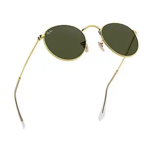 【原廠公司貨】Ray Ban 雷朋 經典圓框太陽眼鏡 RB3447 001 50mm適合小臉 金框G15抗UV墨綠鏡片