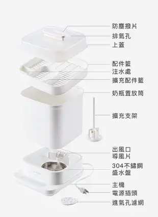 小獅王辛巴 UDI H1智能高效蒸氣烘乾消毒鍋/ 杏茶