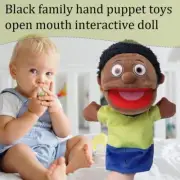 1x Hand Puppet Toy Parent-child Interaction Plush Puppet Big Mouth Doll for Kid