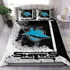 Cronulla Sharks Doona Quilt Cover Pillowcase NRL Bedding Single DOUBLE Kid Gift