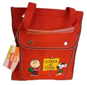 Book Bag Snoopy Charlie Brown School Is Cool NWT Sears Junior Shop Peanuts VTG