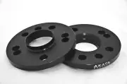 15MM VOLKSWAGEN 4X100 CB 57.1 HUB CENTRIC WHEEL SPACERS BLACK ANODIZED.
