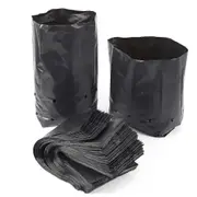 30pcs Pe Plastic Nursery Bags With Breathable Hole Thicken Permeable Growing Bags Garden Seedling Cultivation Transplanting Pot 15x17cm(DxH)