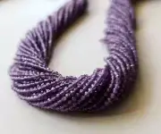 2.5 mm Amethyst Faceted Rondelles Natural Purple Amethyst Beads Amethyst