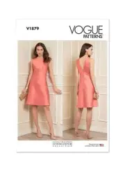 Vogue Misses' A-Line Dress Sewing Pattern Kit, Design Code V1879, Sizes 6-8-1...