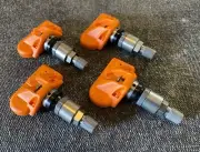 HUF Pre Programmed TPMS Sensors Gunmetal Valve Stems Set BMW 6 series 2007-2010