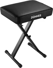 Donner Piano Bench, Adjustable Keyboard Bench Portable Stool Collapsible Chair F