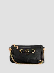 GUESS Women's Black Izzy Mini Crossbody Bag