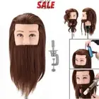 14" Barber Mannequin Head Male Cosmetology Men Manikin Head for Haircut Practice