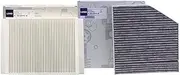 ZUXIM 2 Pcs Cabin Filter, for Mercedes-Benz, C-Class W205 A205 C205 S205 2013-2019 Model Built in External Air Conditioning Filter Set Cabin Air Filter