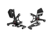 Gilles Tooling Kawasaki ZX10R Ninja 2021-2024 FXR Black Adjustable Rearsets
