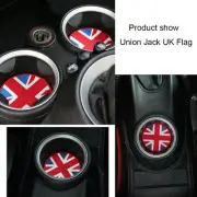 Union Jack Checkered Soft Silicone Cup Holder Coasters For MINI Cooper # 1 piece