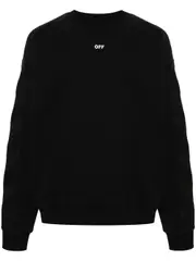 [Off White] Off White-Felpa A Righe Diagonali-Uomo S