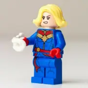 New LEGO® Captain Marvel w/ Burst Minifigure (sh0639) Marvel 76196 76152