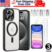 NEW For iPhone 16 Plus 14 13 12 11 Pro Max Magsafe Case Magnetic Case Shockproof