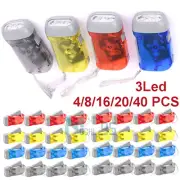 4~40pcs 3 LED Dynamo Hand Crank Flashlight Emergency Camping Torch Light Charge
