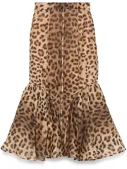 [ZIMMERMANN] Crush maxi skirt 3 Brown