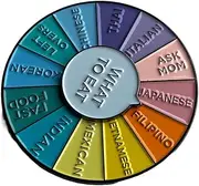[Generic] Decision Spinner Enamel Lapel Pin | 3 Styles to Choose | Fate Wheel Randomiser Badge