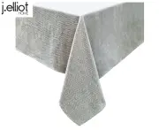 J.Elliot Charlotte 150x250cm Cotton Tablecloth Rectangle Table Cover Grey/White