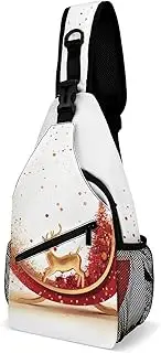 [YKLBV] Lightweight Chest Bag Crossbody Bag Glowing Green Sea Turtle Sling Backpack for Women Men Sports Travel