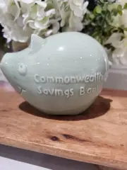 VINTAGE COLLECTABLE COMMONWEALTH CBA PIGGY BANK/MONEY BOX