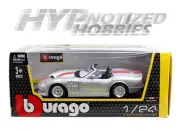 BBURAGO 1:24 1998 SHELBY SERIES 1 DIE-CAST SILVER 1523