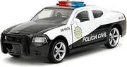 Jada Toys Hollywood Rides 1:32 Scale Fast and Furious 5 2006 Dodge Charger Police Car Die-Cast Vehicle