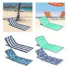 Folding Beach Chair with Back Support Travel with Carrying Bag Lounge Chair