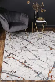 Isaiah Grey Multi Marble Rug