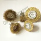 5pc STEEL WIRE CUP FLAT WHEEL BRUSH DRILL SET METALWORK METAL RUST