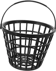 Kisangel Golf Basket for Balls Ergonomic Plastic Golf Ball Container with Handle Hollow Storage Bin for Easy Portability Sports Accessories