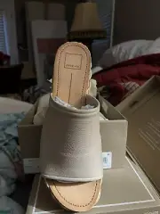 Dolce Vita Pablos Sand Leather Slide Sandals Size 11