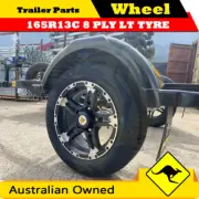 13x4.5" Alloy Mag Rim & Tyre Combo 165R 13C Light Truck Tyre CTA approved
