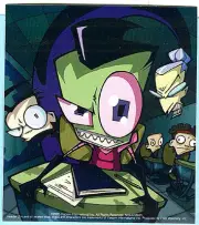 Invader Zim w/Dib in Classroom Sticker Jhonen Vasquez 2001