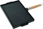 MasterPan Non-Stick Grill and Griddle Pan with Removable Handle, 15"