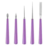 5PCS Bead Reamer Set Diamond Tipped Bead Reamer Beading Hole Enlarger Tool8967