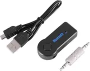 Wireless Bluetooth 3.5mm AUX Audio Music Receiver - Stereo Home & Car Adapter, Hands-Free Calling, Bluetooth 4.0, Portable Wireless Streaming for Speakers, Headphones, and Car Audio Systems