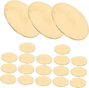 Cabilock Solid Round Brass Valve Tags 20pcs Brass Equipment Labels Blank Tags for Stamping Identification