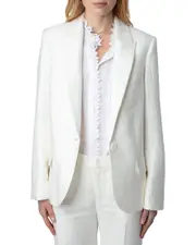Zadig & Voltaire Vow Tailleur Lin Linen-Blend Blazer